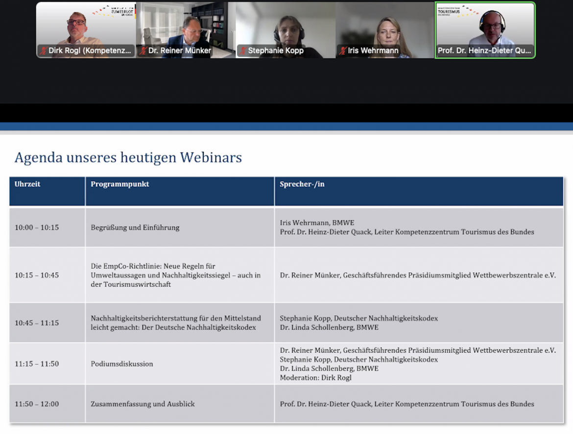 Webinar zur Nachhaltigkeitskommunikation